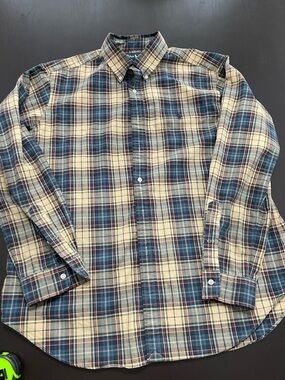 Ralph Lauren Polo Classic Fit Button Up Men's XL Plaid Shirt